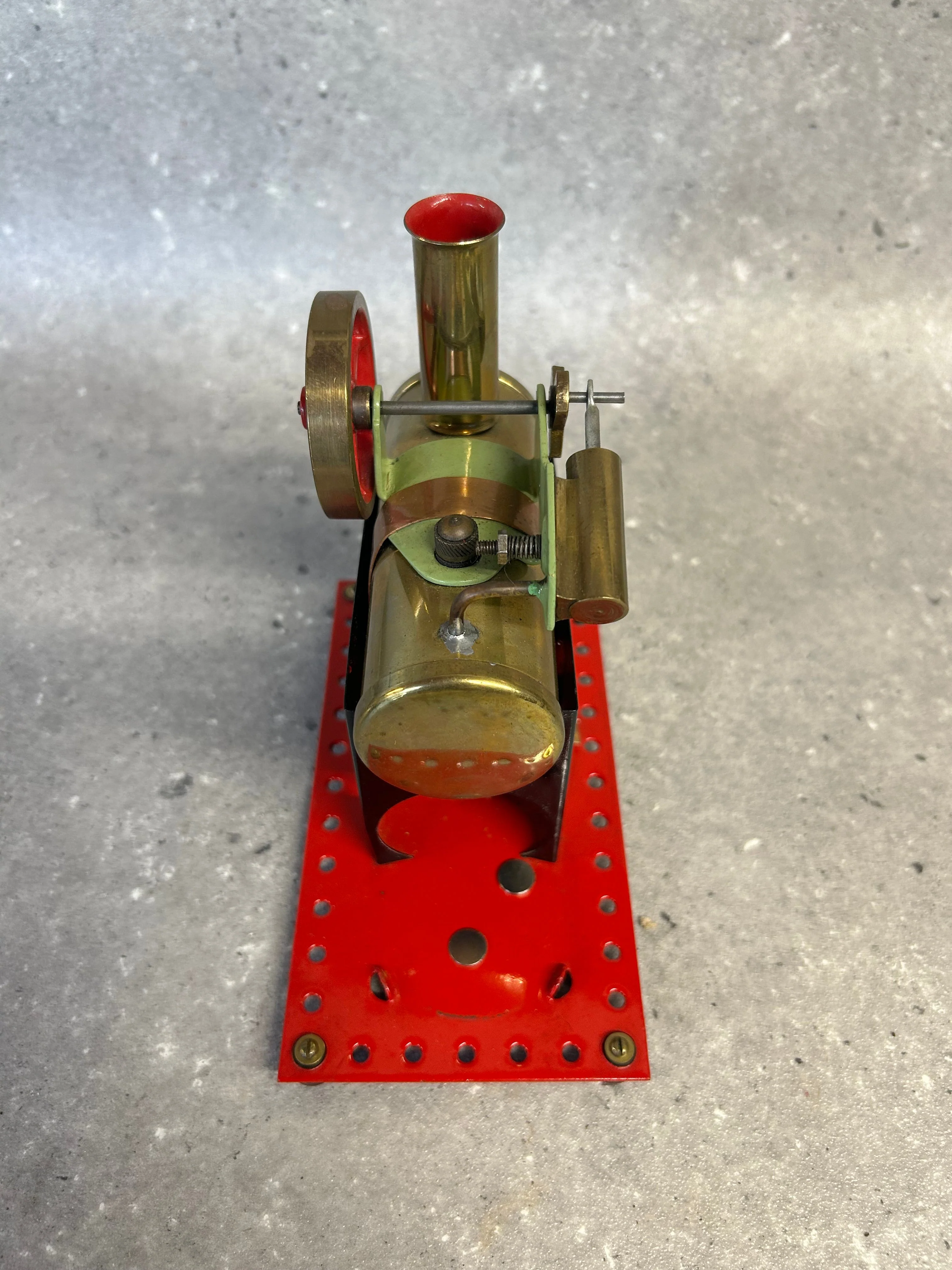 Early Mamod Minor (MM2) Brass Flywheel/ Flat-Base Stationary Engine - Image 6